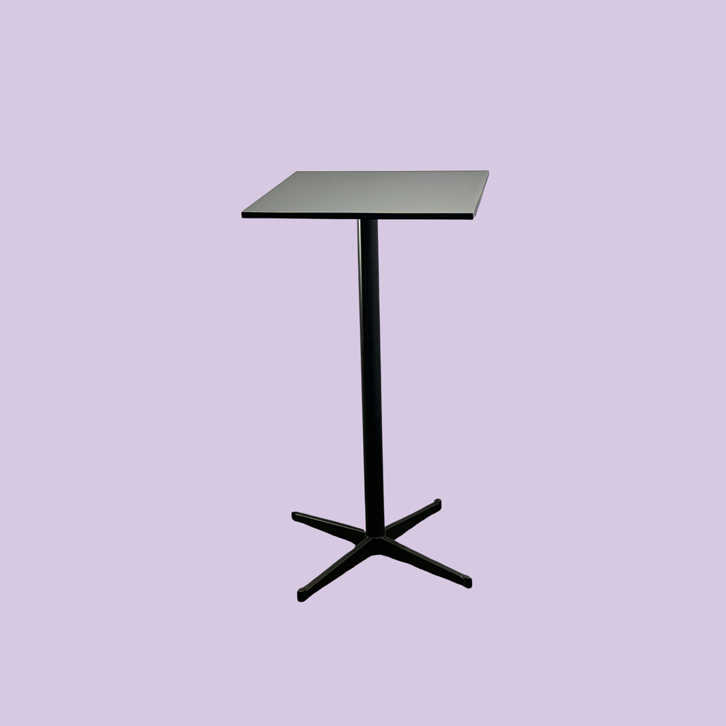 Square bar table - Black