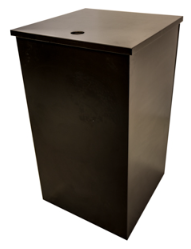 Podie til PC, svart MDF